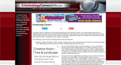 Desktop Screenshot of criminologycareersinfo.com