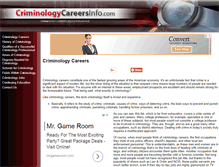 Tablet Screenshot of criminologycareersinfo.com